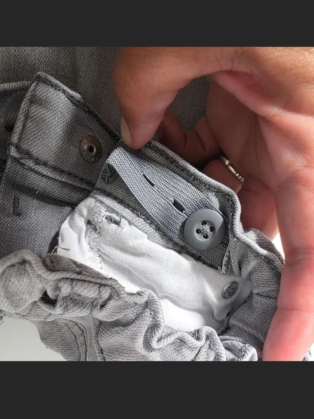 The Children's Place Light Gray Kids Denim Shorts